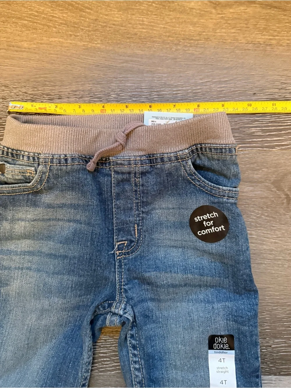 Kids Denim Jogger Pants - Blue